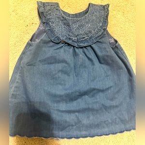 Baby girls mini Zara jeans dress 6-9 months
